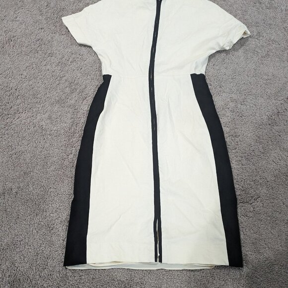 W118 by Walter Baker Hailey Cream with Black blocking Sheath Dress Small - Picture 7 of 7